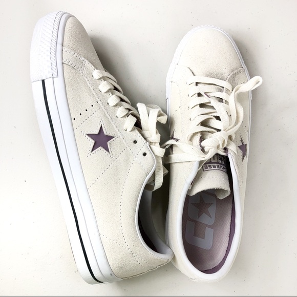 Converse Other - Converse Rubber Shoes One Star Pro Ox Egret 9